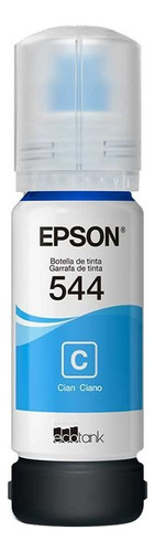 Botella De Tinta Epson Ecotank T544 Cyan 65ml T544220-al / T