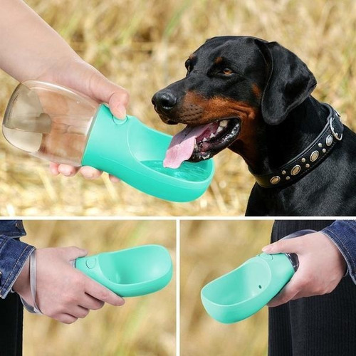 Bebedouro Pet Portátil Garrafa Agua Para Cães Gatos Passeio