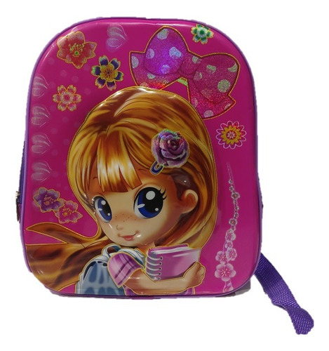 Mochila Infantil Jardin Niño O Niña 3d Con Relieve 33 Cm