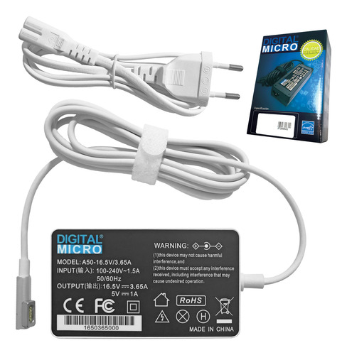 Cargador Compatible Apple Macbook Pro 13 A1278 Nuevo