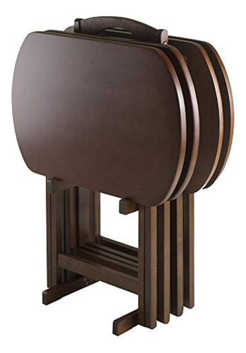 Juego De Bandejas De Madera Para Tv Winsome