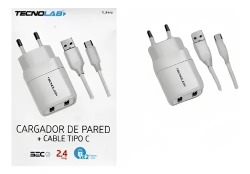 Cargador iPhone USB Carga Rápida 2.4A Tecnolab®