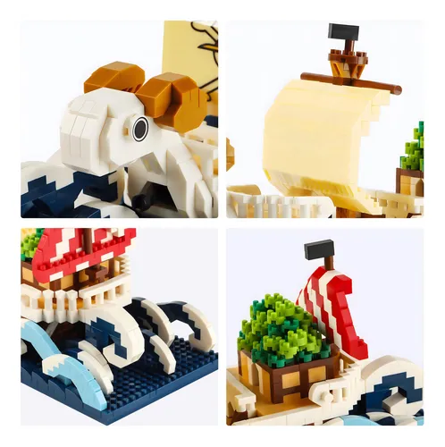 Hi-reeke Going Merry Ship In A Bottle - Juego De Microbloque