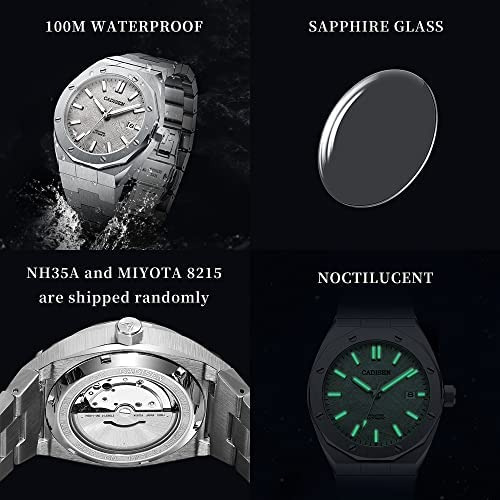 Cadisen Relojes Para Hombre Reloj Mecánico Automático 100m M