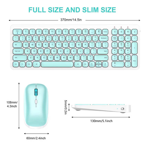 Mouse Cimetech, Con Teclado/inalambrico/receptor Usb/cele...