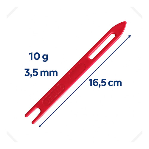 Agulha Para Tecer Redes Tarrafas Mazzaferro Grilon 16,5cmNº3