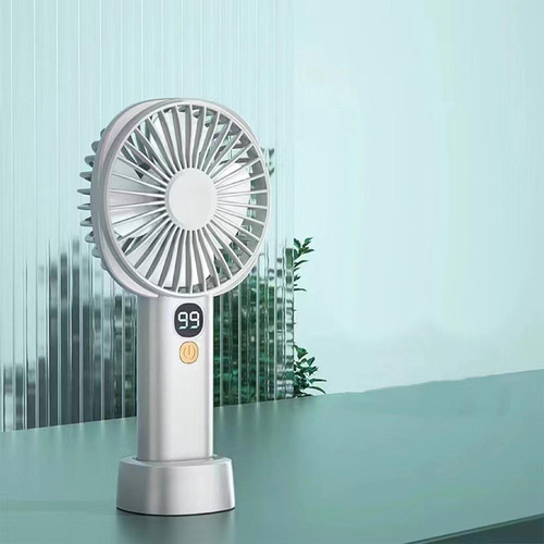 Wpd Ventilador De Mano Recargable 5 Gear Mute Soporte