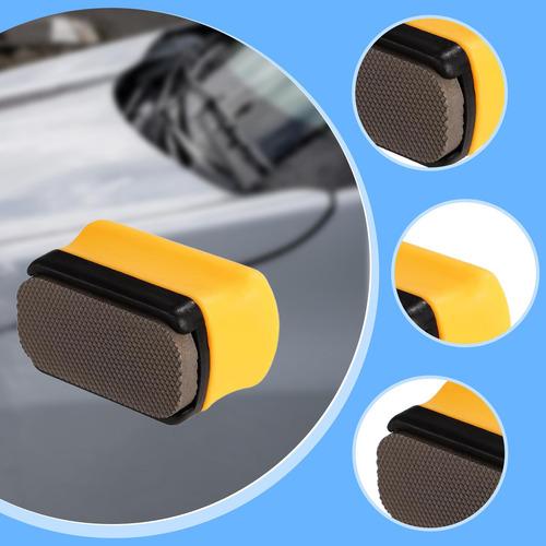 Mini Lima Desbarbadora Ajustable Práctica De Mano Amarillo