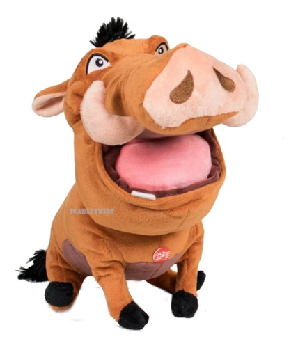 El Rey Leon Pumba Peluche Con Sonido Original Disney 30 Cm