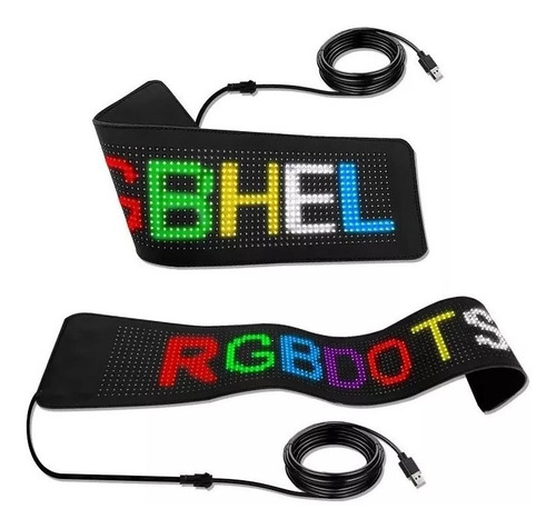 Panel Led Flexible, Pantalla Rgb Matriz Suave Bluetooth/1696