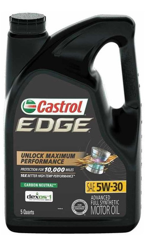 Aceite Castrol Edge 5w30 100% Sintético 4.73 Litros