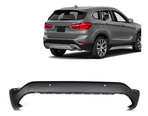 Parachoque Traseiro Bmw X1 16 17 18 19 20 21 22 Com Spoiler