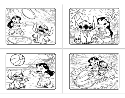 Arquivos Digitais Lilo E Stitch Para Colorir 53 Paginas Pdf