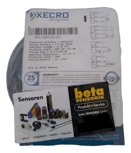 Proximity Switch Xecro Ips5-s08pc26-a3u