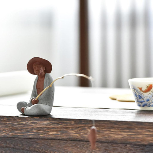 Para Té Chino Estatuilla Para Mascotas Bandeja De Arena
