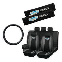 Comprar Funda Tela Ecocuero Y Cubre Cinto Geely + Cubre Volante