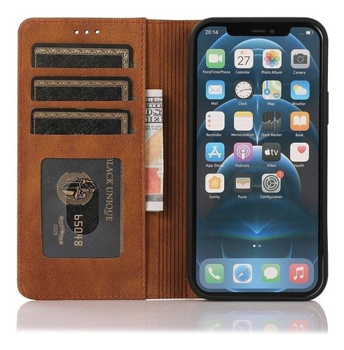 A Funda Para Carcasa Celular Tipo Cartera Case De Cuero