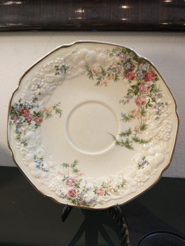 Imagen 6 de 10 de Antigua Taza De Té Loza Inglesa Crown Ducal Rosalie