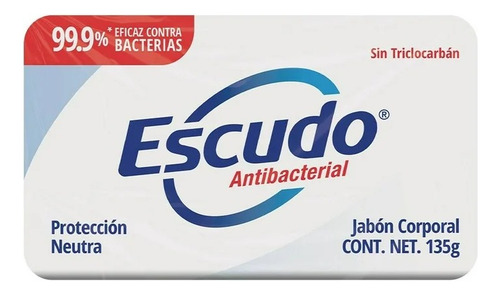 Jabón Corporal Escudo Antibacterial Protección Neutra 135 G