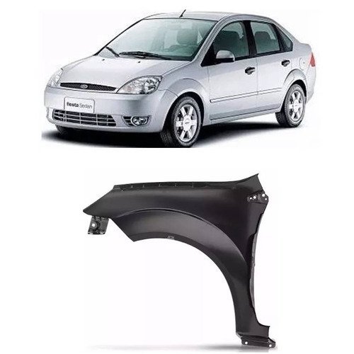 Paralama Ford Fiesta Lado Esquerdo 2003 2004 2005 2006 2007