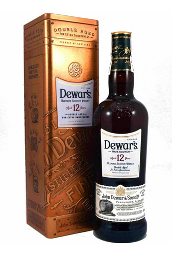 Whisky Dewar´s De Litro 12 Años Original