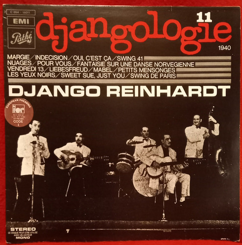 Django Reinhardt Djangologie 11-1940 Vinilo Emi Francia 1978