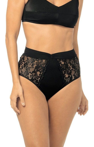 Calcinha Calça Clássica Rendada Demillus 57183