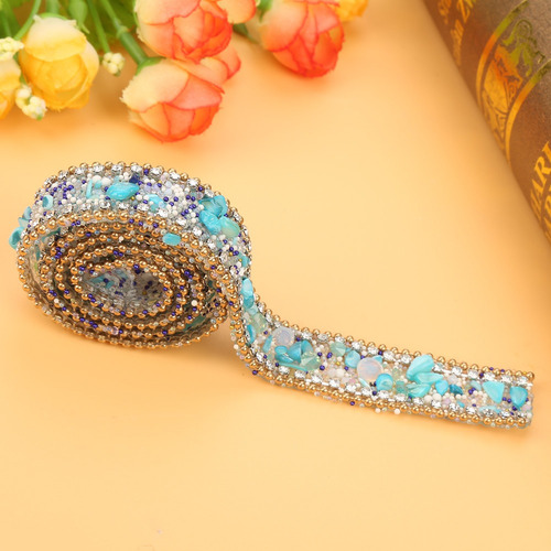 Cinta De Diamantes De Imitación De 100 X 2 Cm, Rollo De Envo