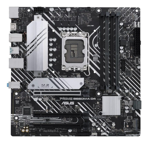 Motherboard Asus B660m A D4 Lga 1700 Intel 12va Color Negro