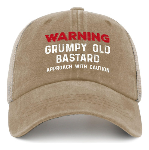 Sombrero Divertido Advertencia Grumpys Old Bastards Hat Hat