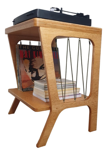 Estante/rack Para Disco Vinil E Aparelho Coleções Lps