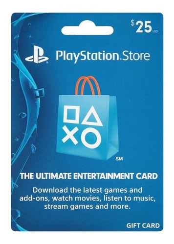 Playstation Network Psn Gift Card 25$ - Usa 