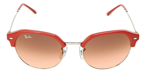 Óculos De Sol Feminino Rb4429 Vermelho Sobre Prata Ray-ban