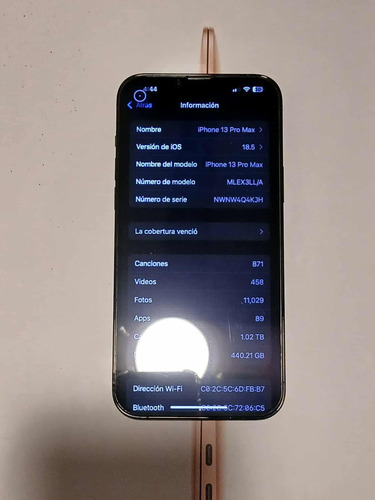Apple Iphone 13 Pro Max (1 Tb) - Grafito Gris Oscuro (Usado)