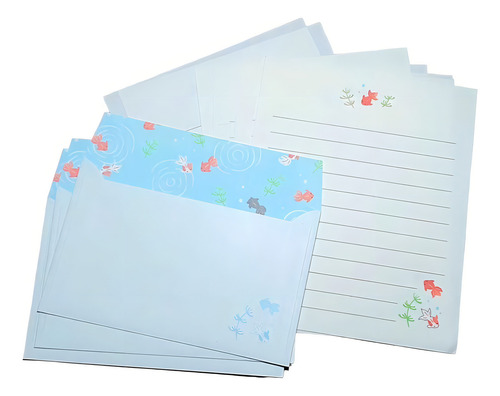 Juego de cartas Animal Collection, papel para cartas, peces blancos, peces
