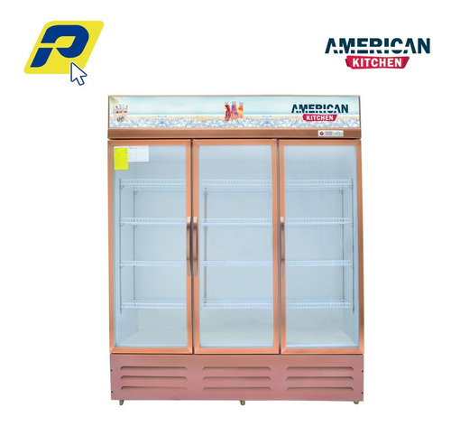 Imagen 3 de 7 de Vitrina Enfriador Uso Comercial -3 Puertas Dorado 1.100 Lts