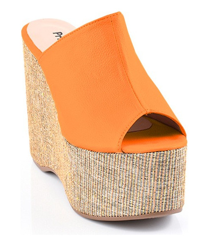 Price Shoes Sandalias Plataformas Mujeres 962cr49naranja