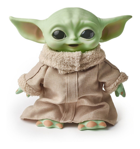 Baby Yoda Mandalorian The Child Con Bolso Y Sonido Premium