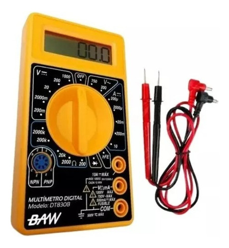 Tester Multitester Multimetro Digital Pantalla Lcd 830