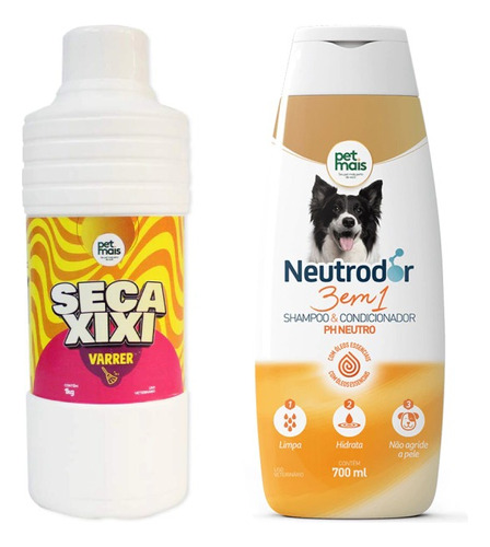 Kit Seca Xixi Mais Shampoo E Condicionador 3 Em 1 Ph Neutro 