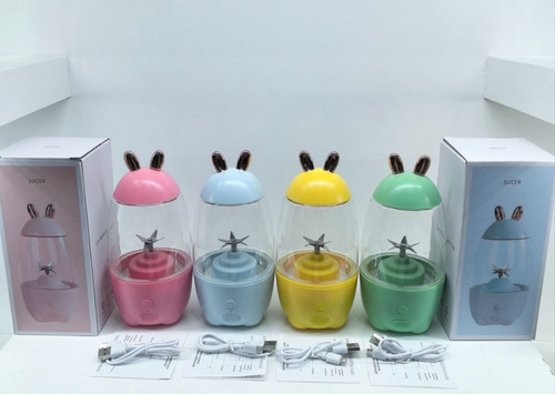 Vasos Licuadora Portatil De Conejo 330ml Usb