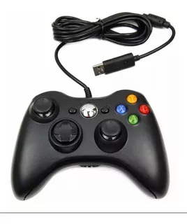 Controle Com Fio Para Xbox 360 Slim / Fat E Pc Joystick