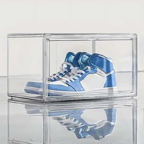 Cajas De Acrilico Premium Para Tenis Sneakerbox Cajas Apilables Con Puerta Con Iman Fasilyt 12 Piezas