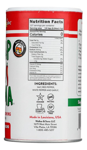 Condimento Cajún Slap Ya Mama Mezcla De Pimienta 227 G 2 Pie