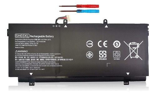 Bateria Para Hp Spectre X360 Convertible 13-ac0xx 13-ac023dx Emanjor SH03XL