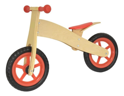 Mi Primer Bici De Madera 2 Mod. Diferentes Infantil Color Rojo