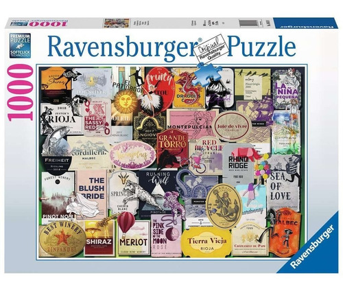 Ravensburger 1000 Pzs Wine Labels 16811 Rdelhobby Mza