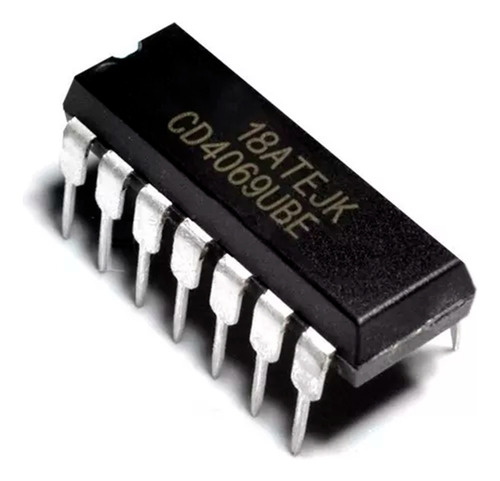 Integrado Cd4069 Dip Sextuple Inversor Cd4069ube Nubbeo