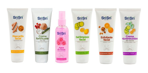Imagen 1 de 9 de Kit Facial Completo Sri Sri - Limpieza Profunda Pack 5 Uni.