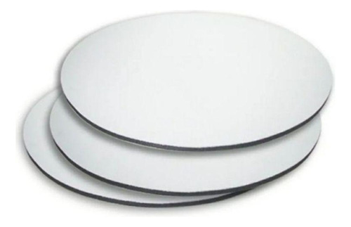 Porta Copo Bolacha Mdf Branco 9 Cm 3 Mm C/ 10 Unidades